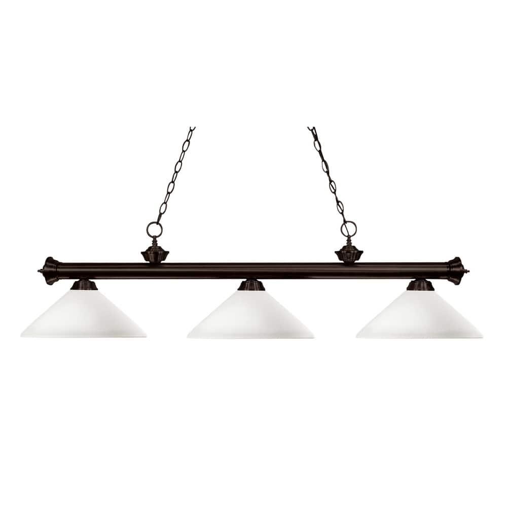 Z-Lite Riviera 3 Light 59" Wide Billiard Multi Light Pendant with