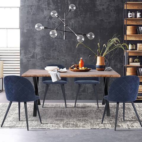 Furniture R Mid-Century Modern Wooden 5-Piece Dining Table Set