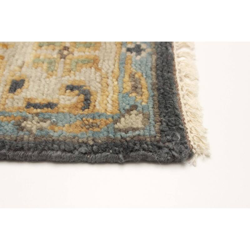 ECARPETGALLERY Hand-knotted Jules Serapi Navy Wool Rug - 5'0 x 8'0