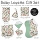 preview thumbnail 6 of 4, Vintage Floral Boho 7pc Newborn Baby Layette Set - Blush Pink Yellow and Green White Bohemian Shabby Chic Rose Flower Farmhouse