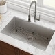 preview thumbnail 39 of 42, KRAUS Undermount 32 inch 1-Bowl Stainless Steel Kitchen Sink