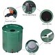 preview thumbnail 8 of 9, Green 66 Gallon Collapsible Green Rain Barrel for Water Collection - 23.6”L x 23.6”W x 34.6”H
