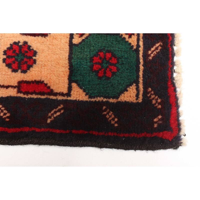 ECARPETGALLERY Hand-knotted Teimani Light Orange Wool Rug - 2'10 x 4'10