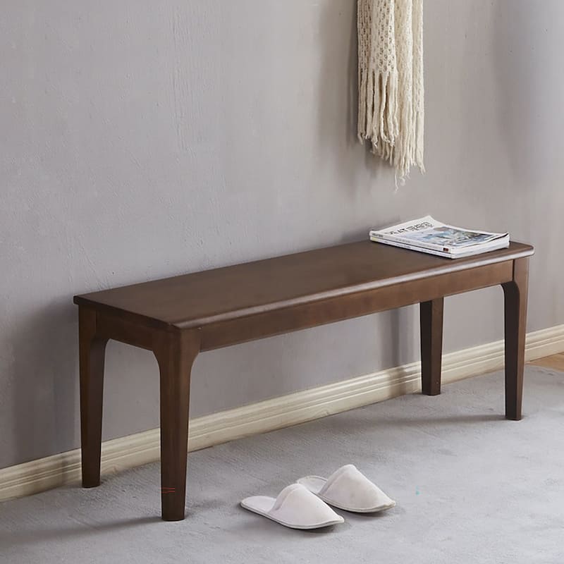 Solid Wood Dining Bench Entryway Bench Farmhouse Kitchen Table Bench