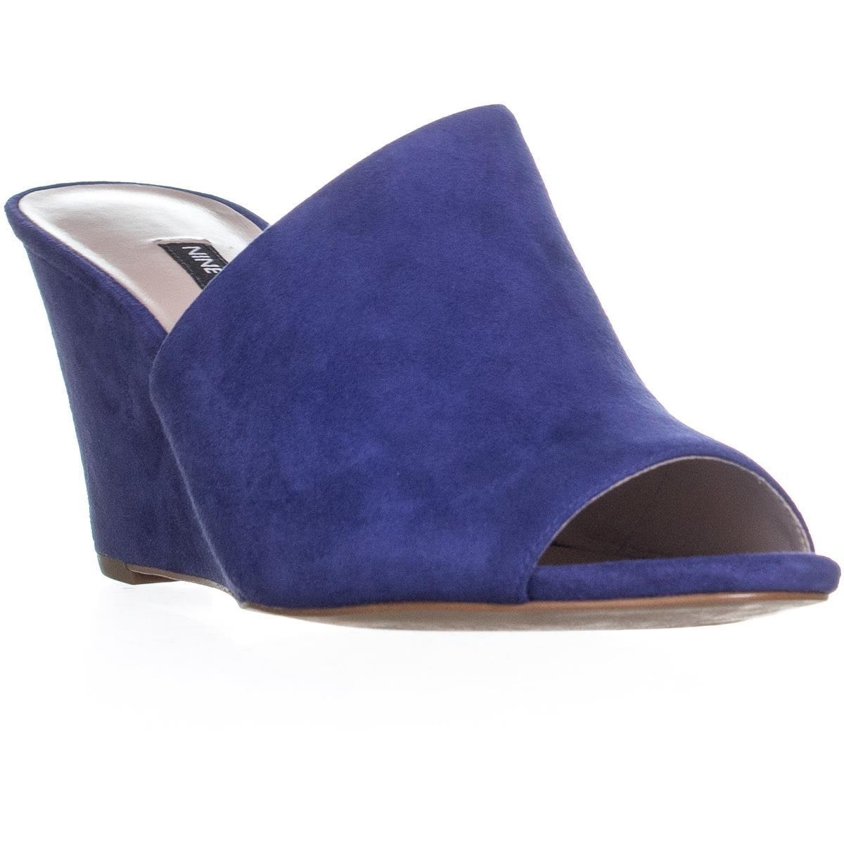 nine west blue suede shoes