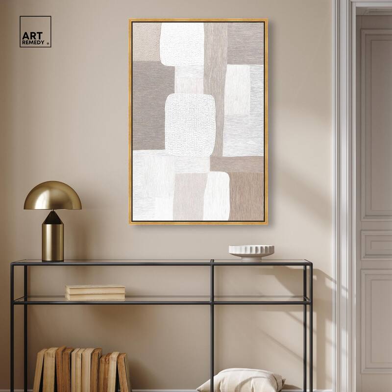 Stucco Squares II Canvas by Art Remedy