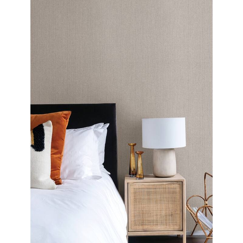 Advantage Hoshi Grey Woven Wallpaper - 20.9in x 396in x 0.025in - 20.9in x 396in x 0.025in