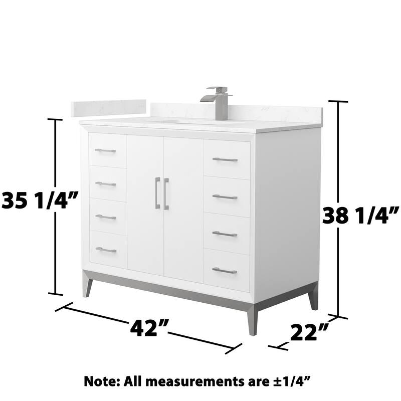 Wyndham Collection WCH818142S-VCA-UNSMXX Amici 42" Free Standing