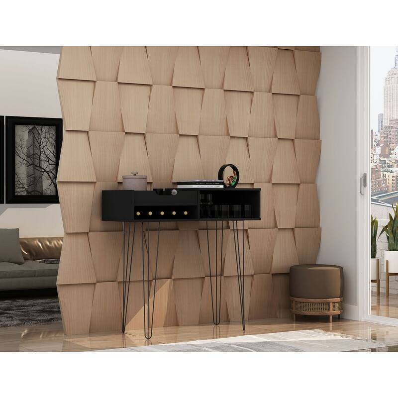 Manhattan Comfort Rockefeller 39.37 Entryway Console with 3 Compartments