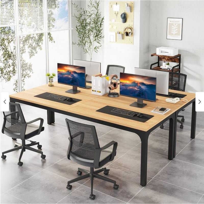 78" Dining Table Large Rectangle Kitchen Dinner Table for 6-8 People Long Modern Dining Room Furniture (Table only)