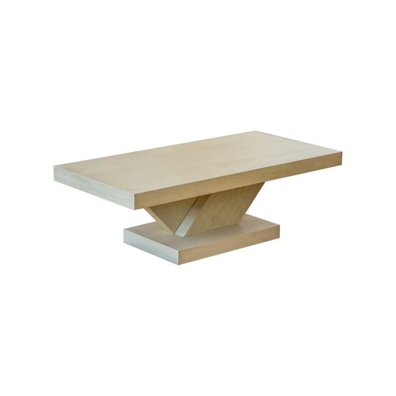 Modern 47" Cross Leg Coffee Table with Sturdy X-Shape Design and Solid Wood Veneer for Living Room