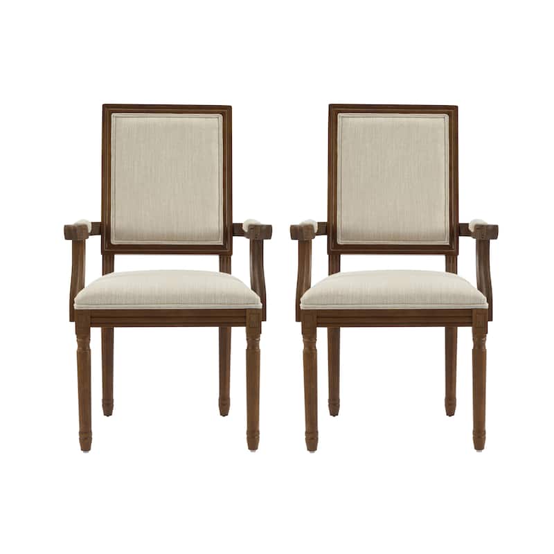 Maria French Country Upholstered Dining Chairs by Christopher Knight Home - 23.75" L x 23.75" W x 39.75" H