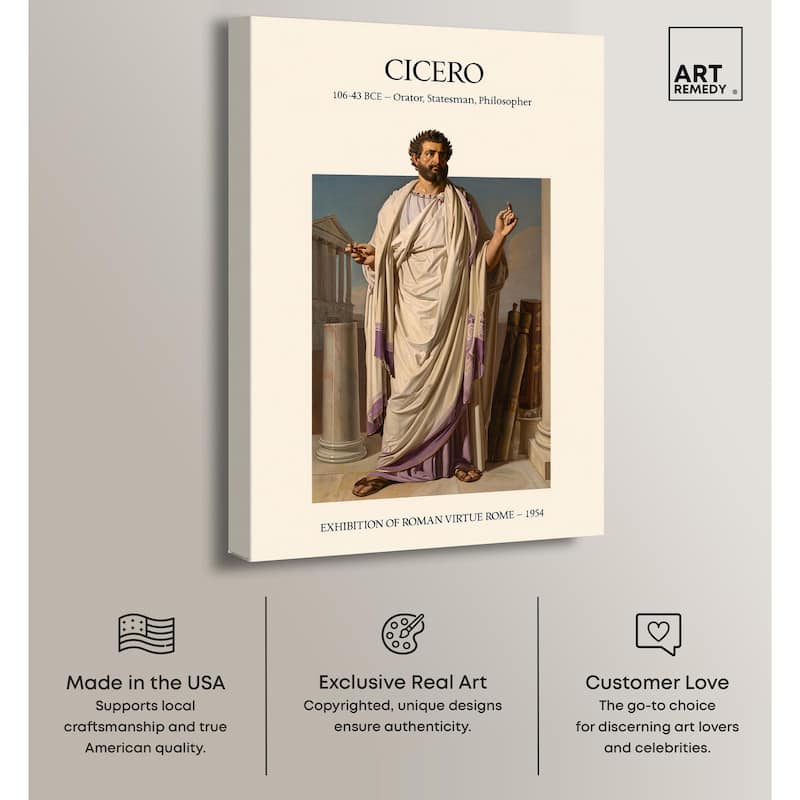 Visual Representation of Cicero Canvas by Art Remedy, Gallery Wrapped