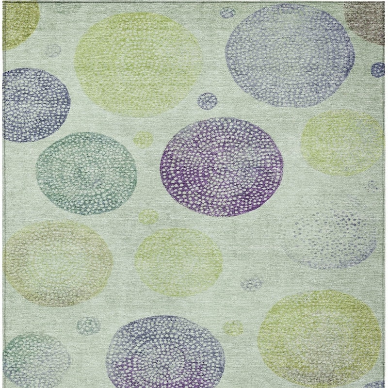 HomeRoots Geometric Transitional Rectangle Outdoor Rug