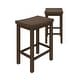 preview thumbnail 3 of 65, Now Furniture Solid Wood Backless Saddle Seat Counter Height Stool