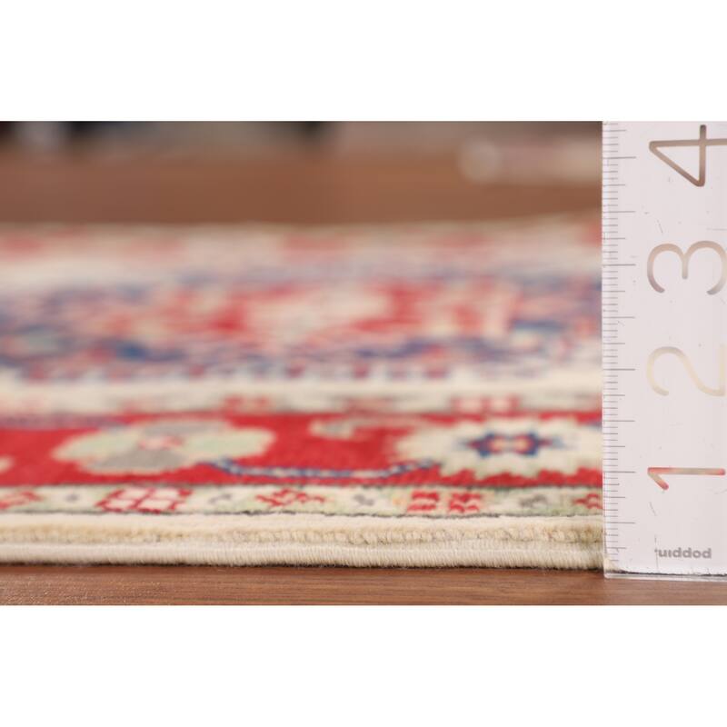 Kazak Oriental Accent Rug Handmade Wool Carpet - 3'0" x 4'0"