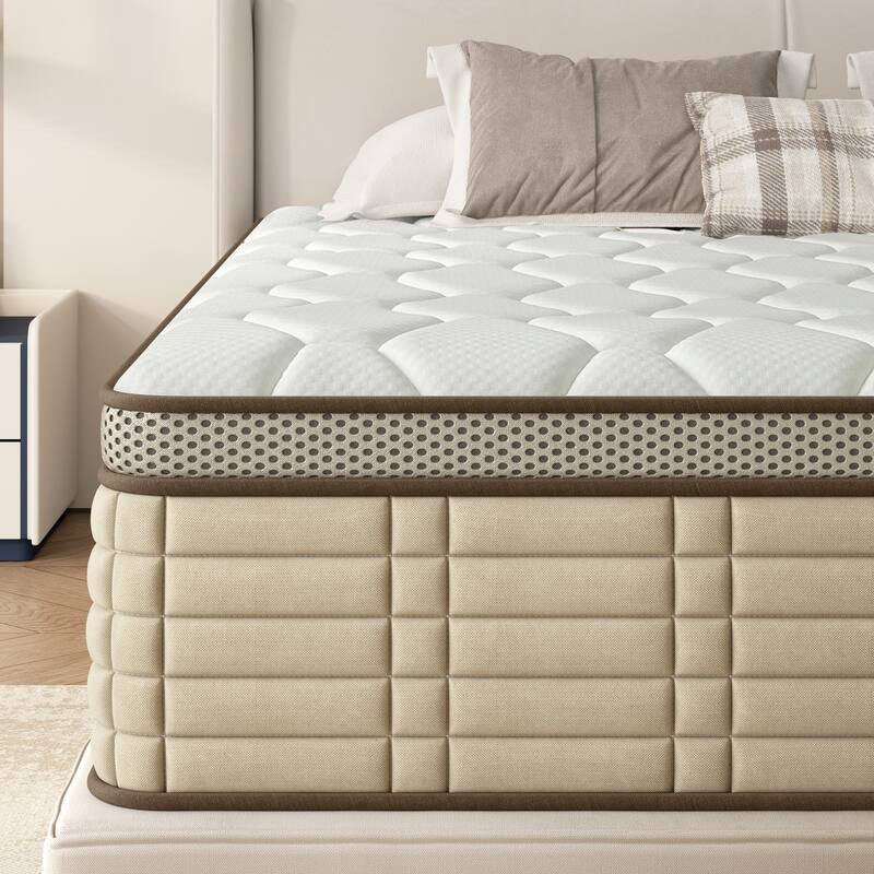 SogesSleep 10 Inch Hybrid Mattress in a Box with Memory Foam Ergonomic Design