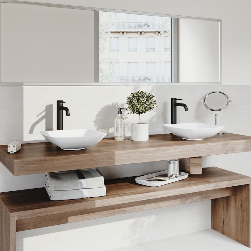 VIGO Lexington 10" H Single Handle Single Hole Bathroom Vessel Faucet