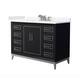 Option Black / Carrara Cultured Marble Top / Brushed
