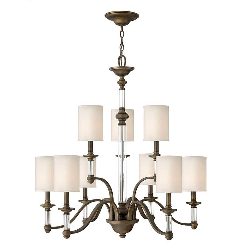 Hinkley Lighting Sussex 9 Light 2 Tier Chandelier