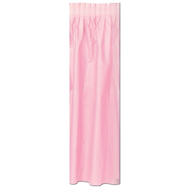 Pink pleated deals table skirt
