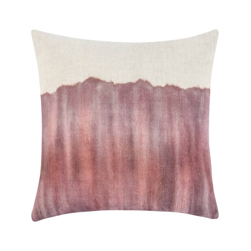 Villa by Classic Home Cora 20" Belgian Linen Hand Painted Throw Pillow