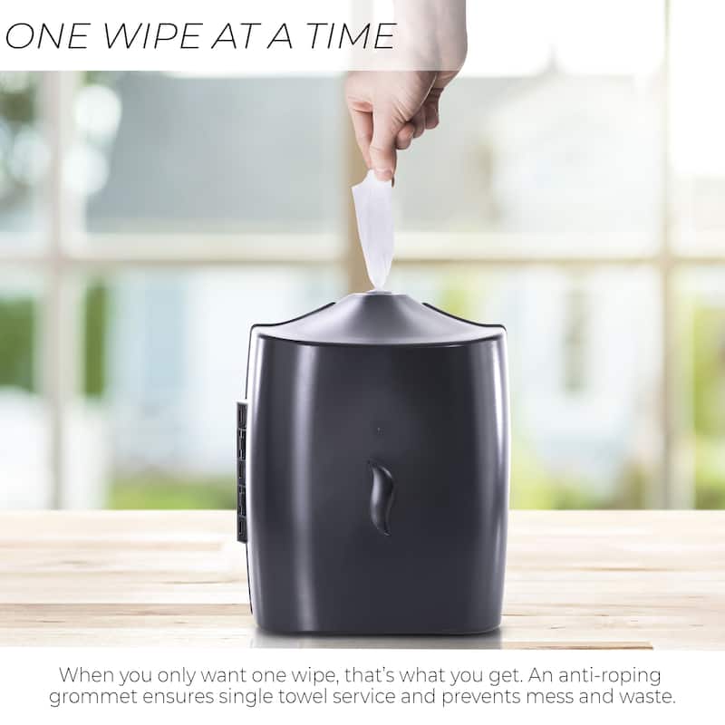 Wipes Dispenser - Wall Mounted - Contemporary Anti-Roping Design - N/A