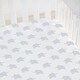 preview thumbnail 5 of 3, Hello Spud Elephant Fitted Crib Sheet - 52"x 28" x 9"
