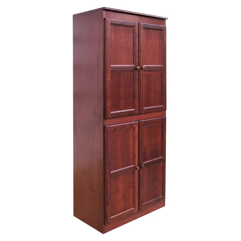 Concepts in Wood Storage Cabinet, 72 inch with 5 Shelves