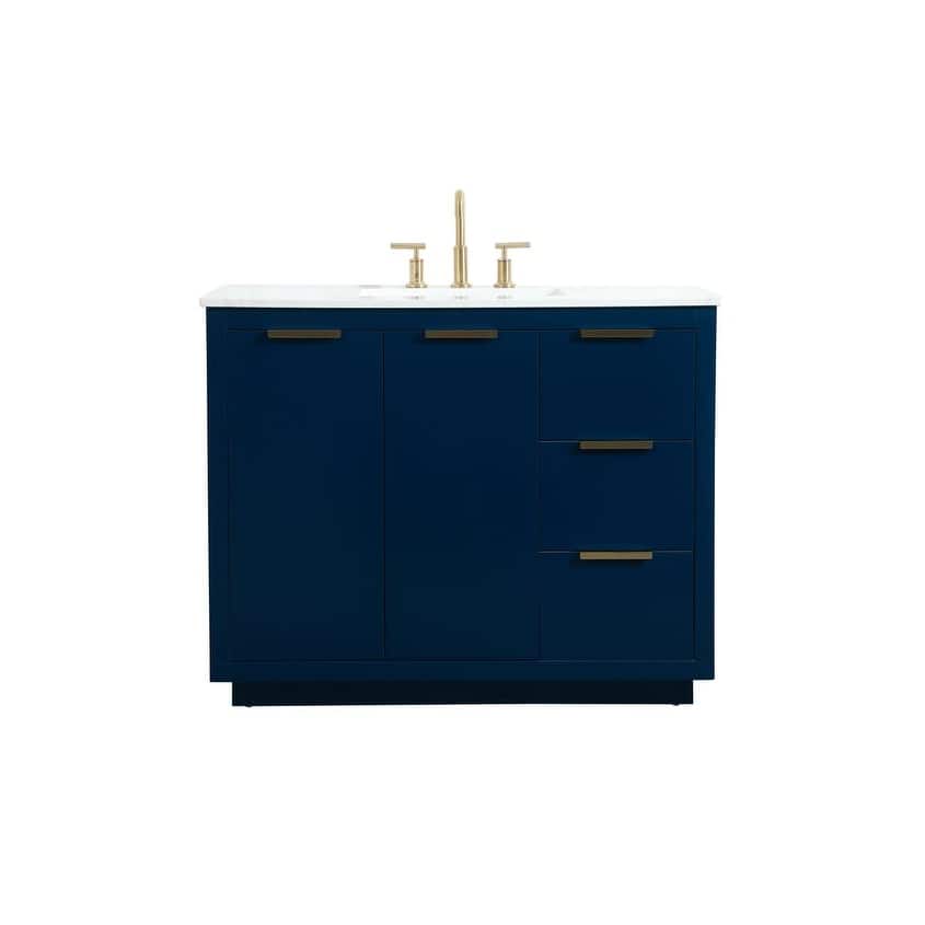 Elegant Lighting VF19442 Blake 42" Free Standing Single Basin Vanity