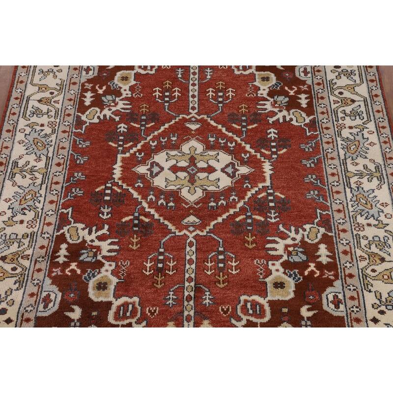 Tabriz Indian Area Rug Handmade Wool Carpet - 7'10"x 10'1"