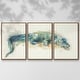 preview thumbnail 6 of 18, Alligator - Multi Piece Framed Canvas