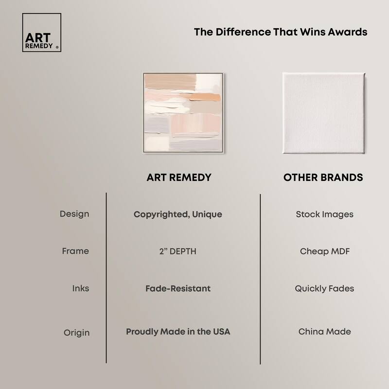 Roseate Cream Tones III Canvas by Art Remedy