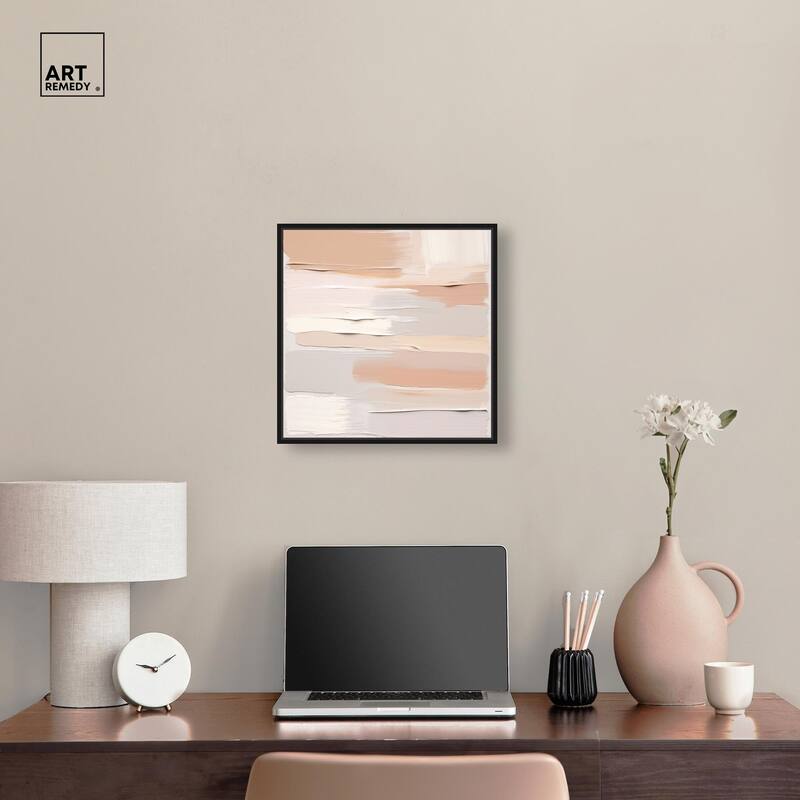 Roseate Cream Tones I Canvas by Art Remedy