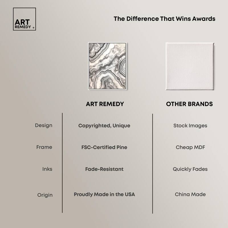 Silvered Sediment Canvas by Art Remedy
