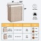 preview thumbnail 17 of 78, Laundry Hamper with Lid Rattan Basket with Removable Bags and Wheels