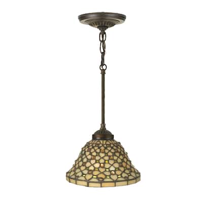 Meyda Tiffany 8" W Diamond & Jewel Mini Pendant