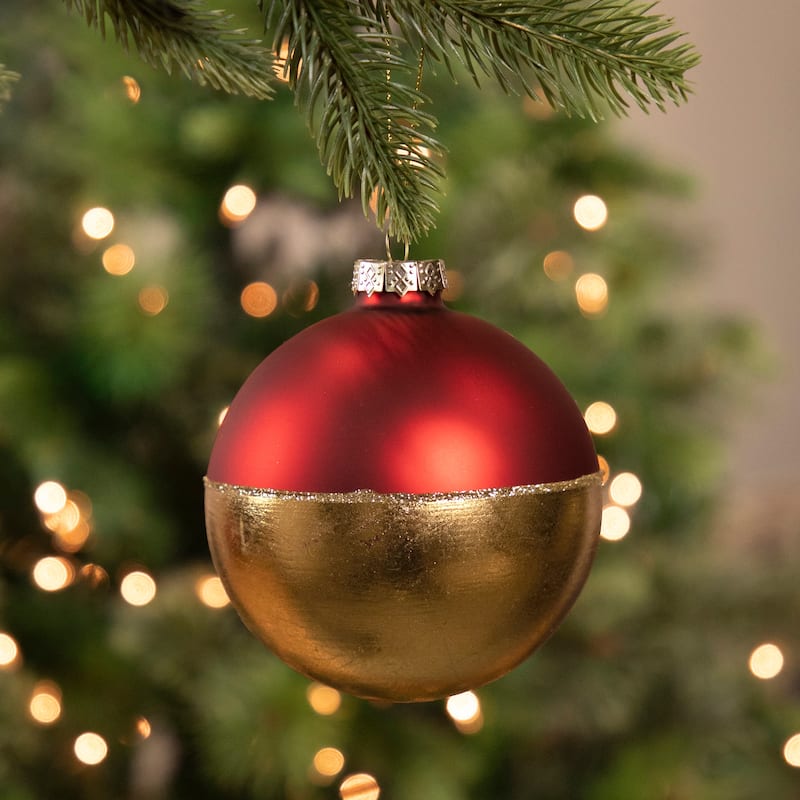 3.5" Glass Ball Christmas Ornament