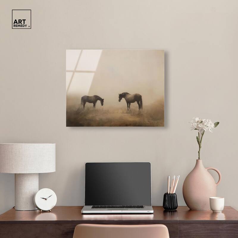 Equine Duo II Acrylic by Art Remedy, Ready to Hang