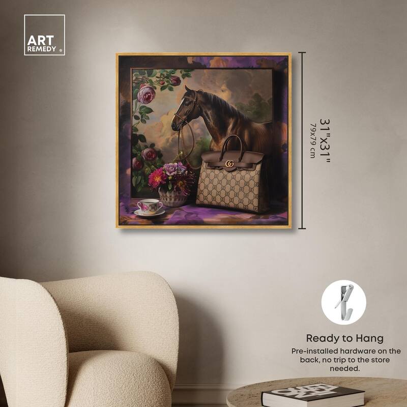 Fanciful Horse Portrait Canvas by Art Remedy