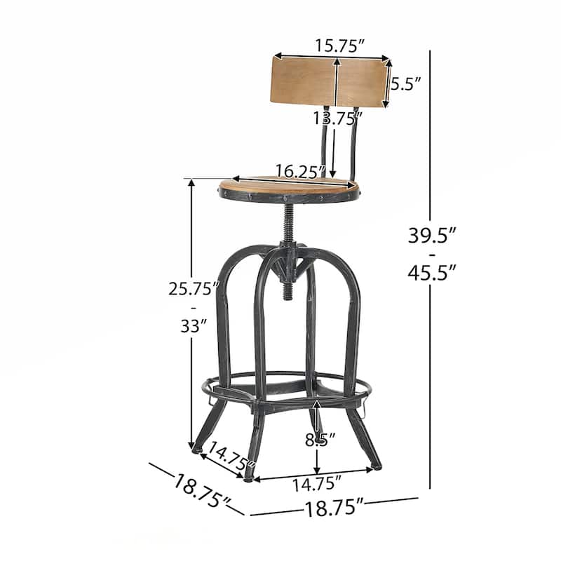 Swivel Bar Stools With Adjustable Height