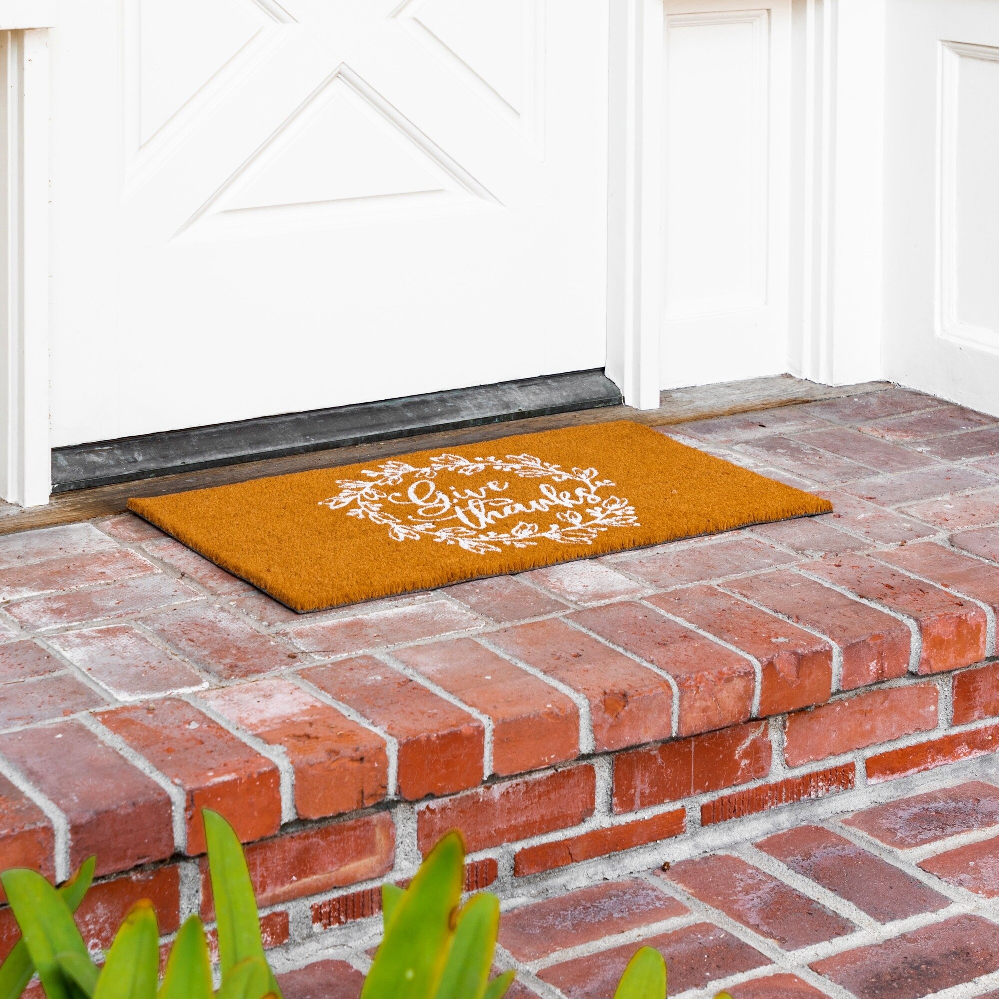 Fall Front Door Mat, Give Thanks Doormat