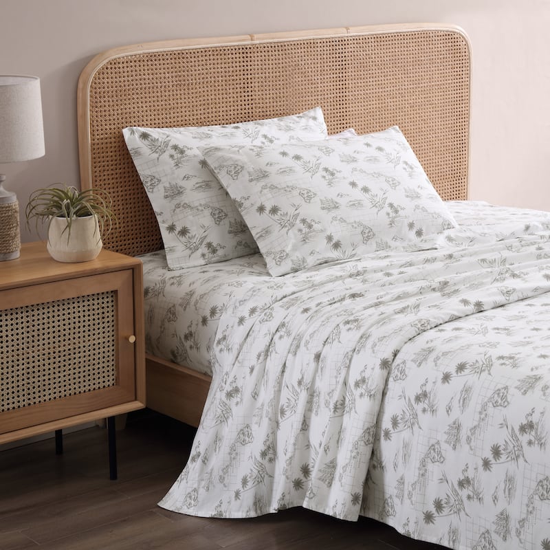 Tommy Bahama Cotton Printed Sheet Sets and Pillowcase Pairs