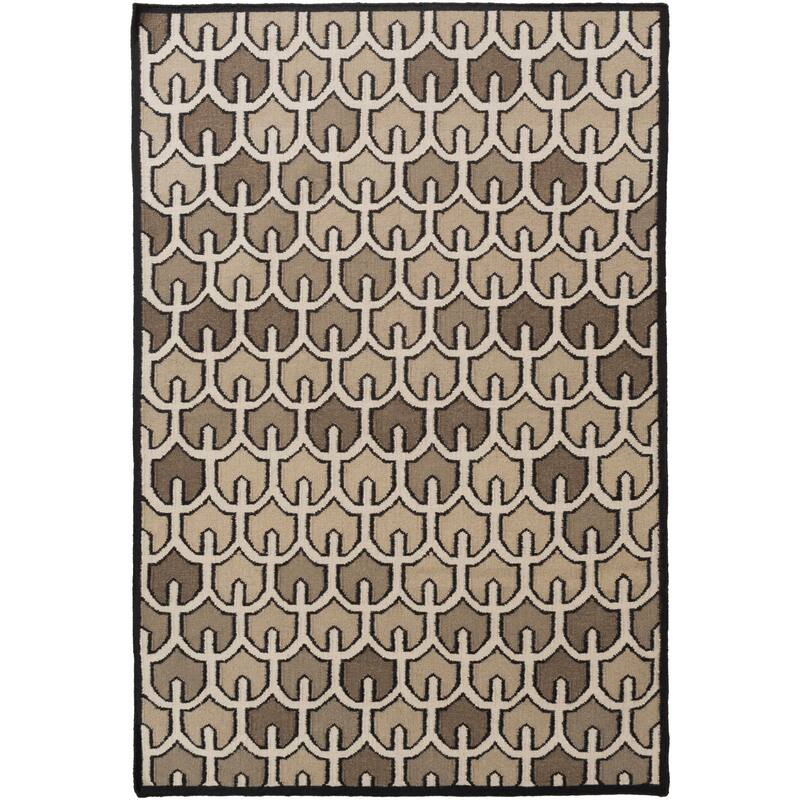 Hand-woven Brett Reversible Wool Area Rug
