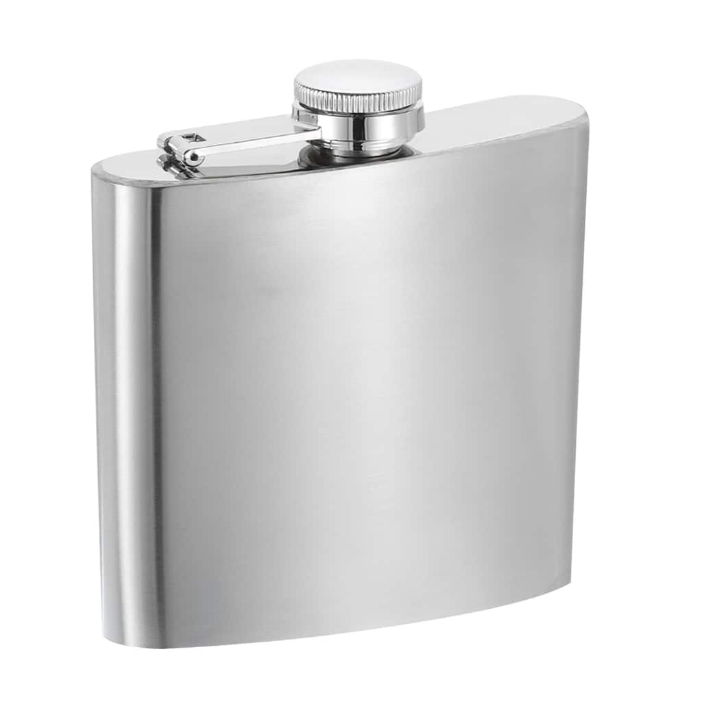 5oz 140ml Stainless Steel Hip Flask for Camping Hiking Outdoor Activity, Silver