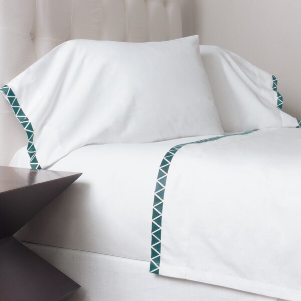 White embroidered pillowcases hot sale
