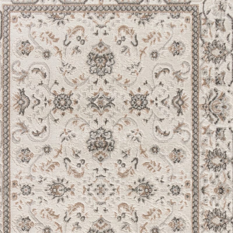 Bazo Distressed Floral Area Rug By HomeRoots - 4' x 6'
