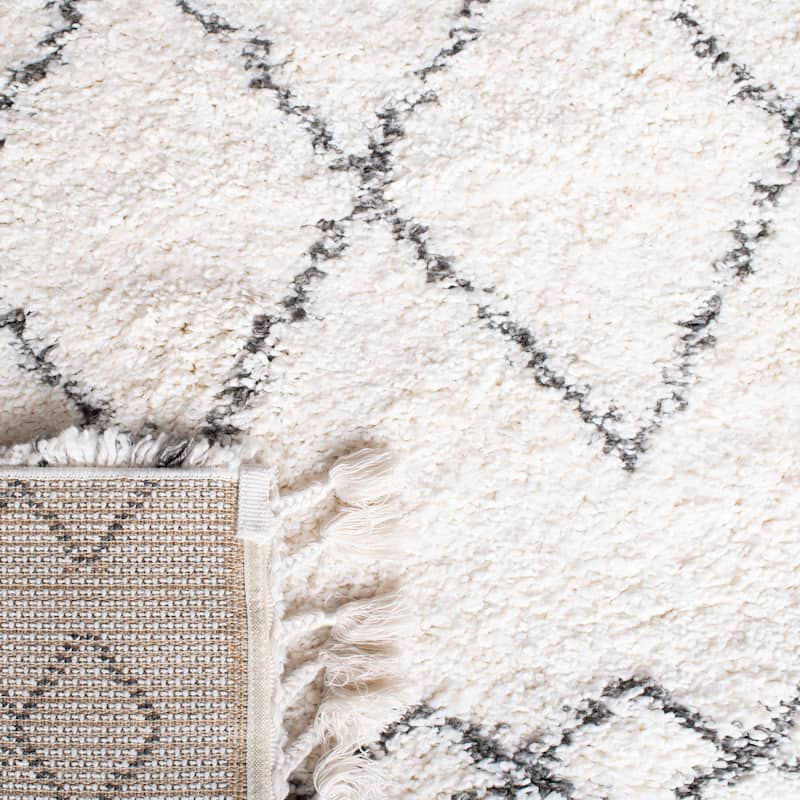 SAFAVIEH Moroccan Fringe Shag Allean 2-inch Thick Rug
