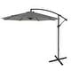 preview thumbnail 13 of 46, Weller 10 Ft. Offset Cantilever Hanging Patio Umbrella Black Striped