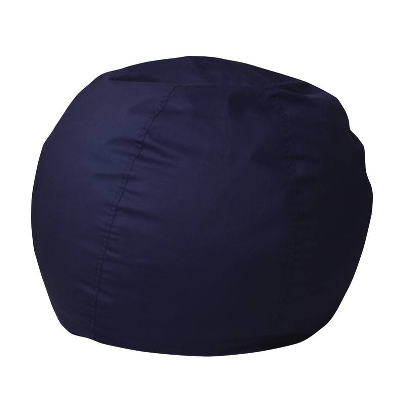 Small Refillable Bean Bag Chair for Kids and Teens - Navy Blue